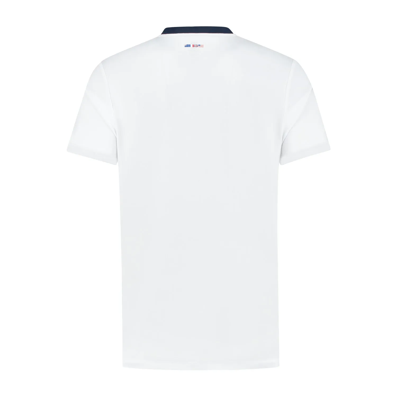 104219-109 | HERITAGE SPORT LOGO TEE | WHITE / NAVY