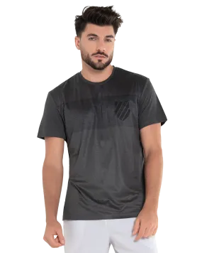 107700-077 | LUXE TECH CREW | HEATHER BLACK