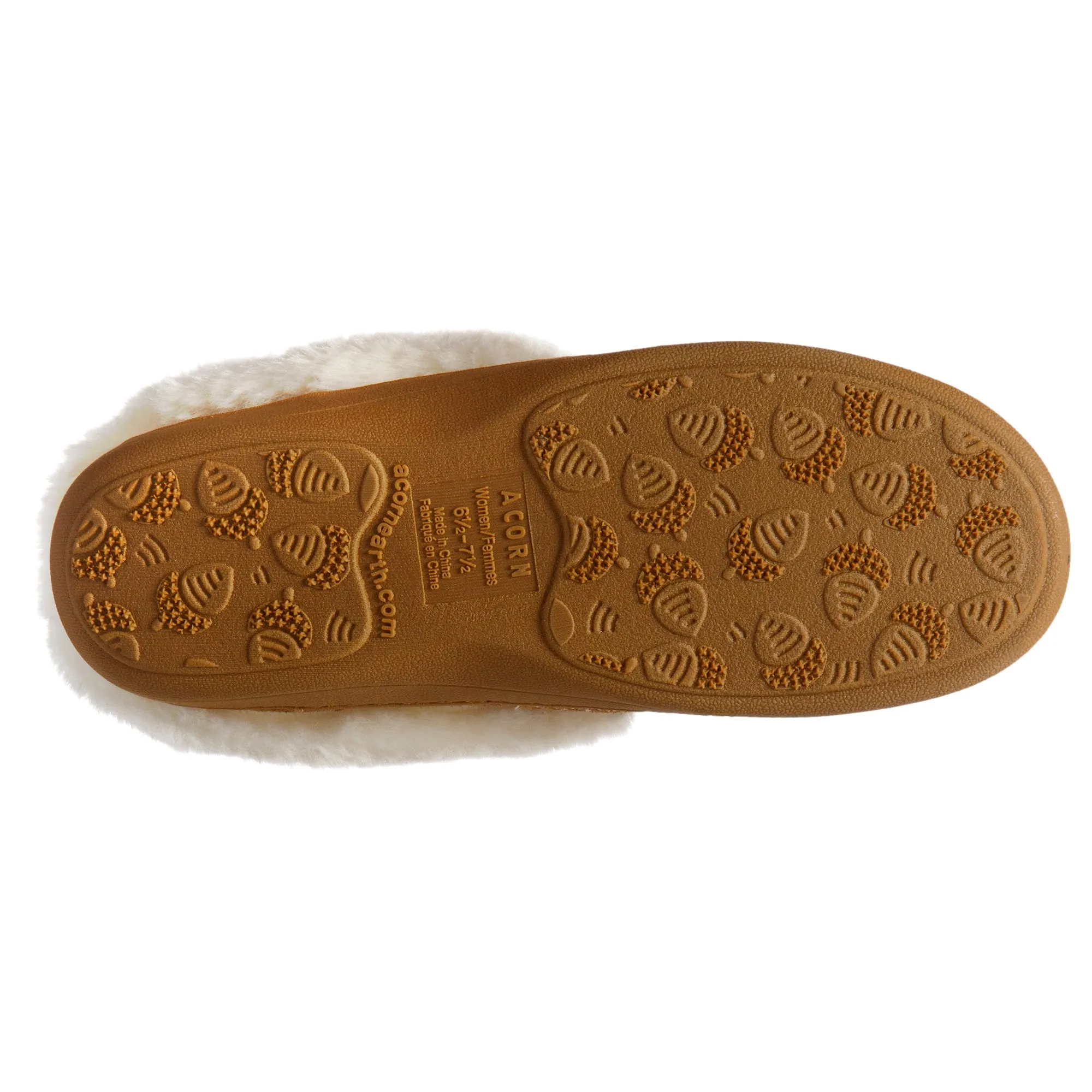 Acorn Women's Greta Embroidered Suede Hoodback Slippers