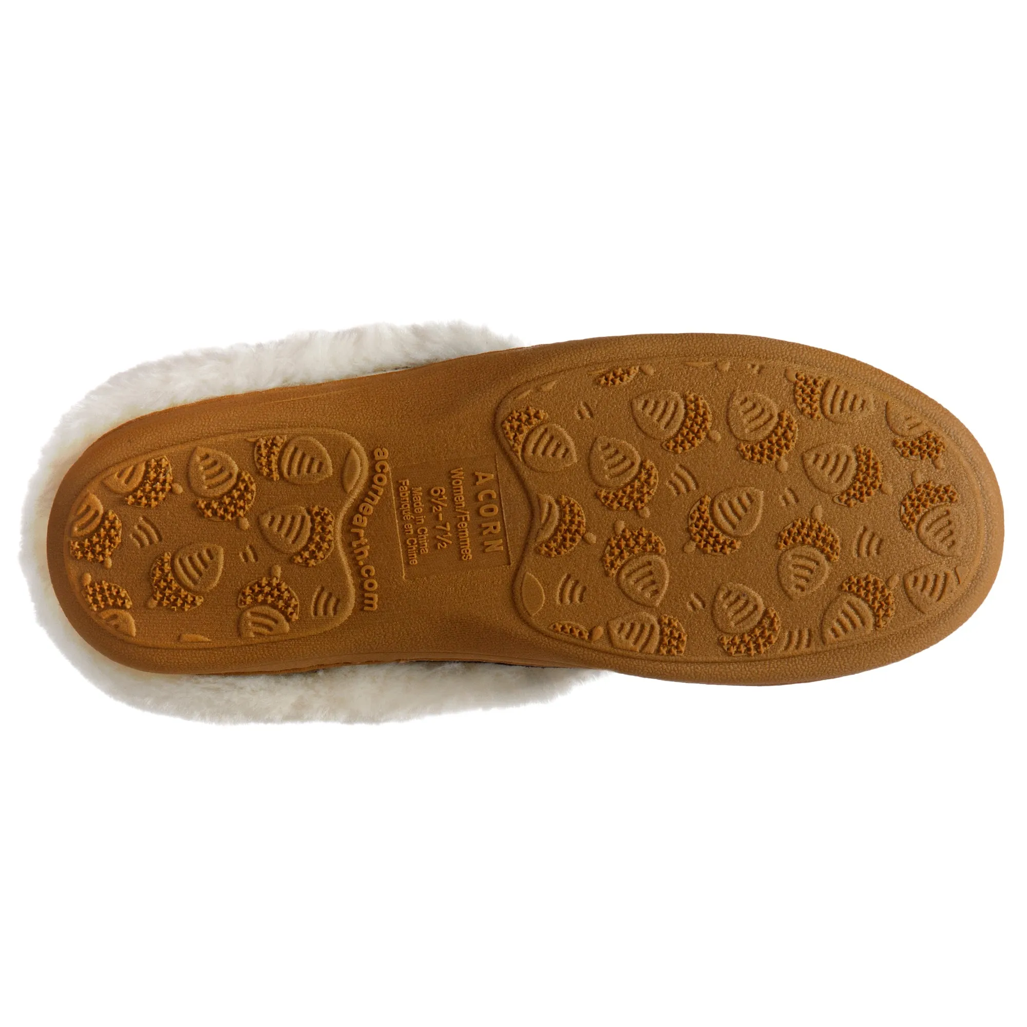 Acorn Women's Greta Embroidered Suede Hoodback Slippers