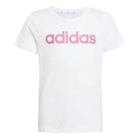 Adidas Girls Essentials Linear Logo Slim Fit Tee