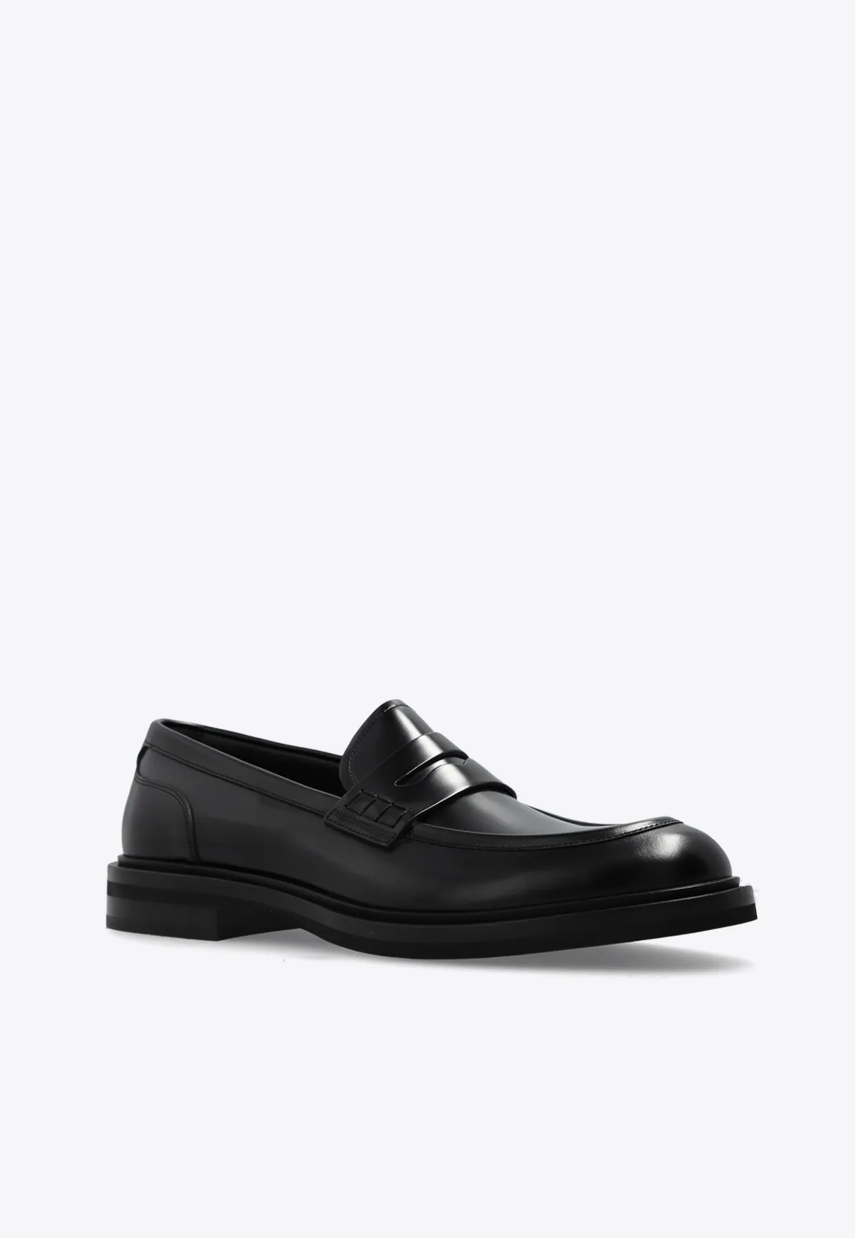 Altavilla Brushed Leather Loafers