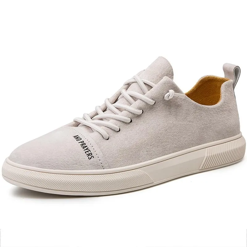 Angelo Ricci™ Designer British Style Suede Leather Sneakers
