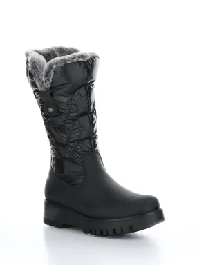 ASTRID Black/Grey Black Zip Up Boots
