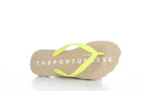 BASE_L Yellow Rubber Strap Beach Flip-Flops