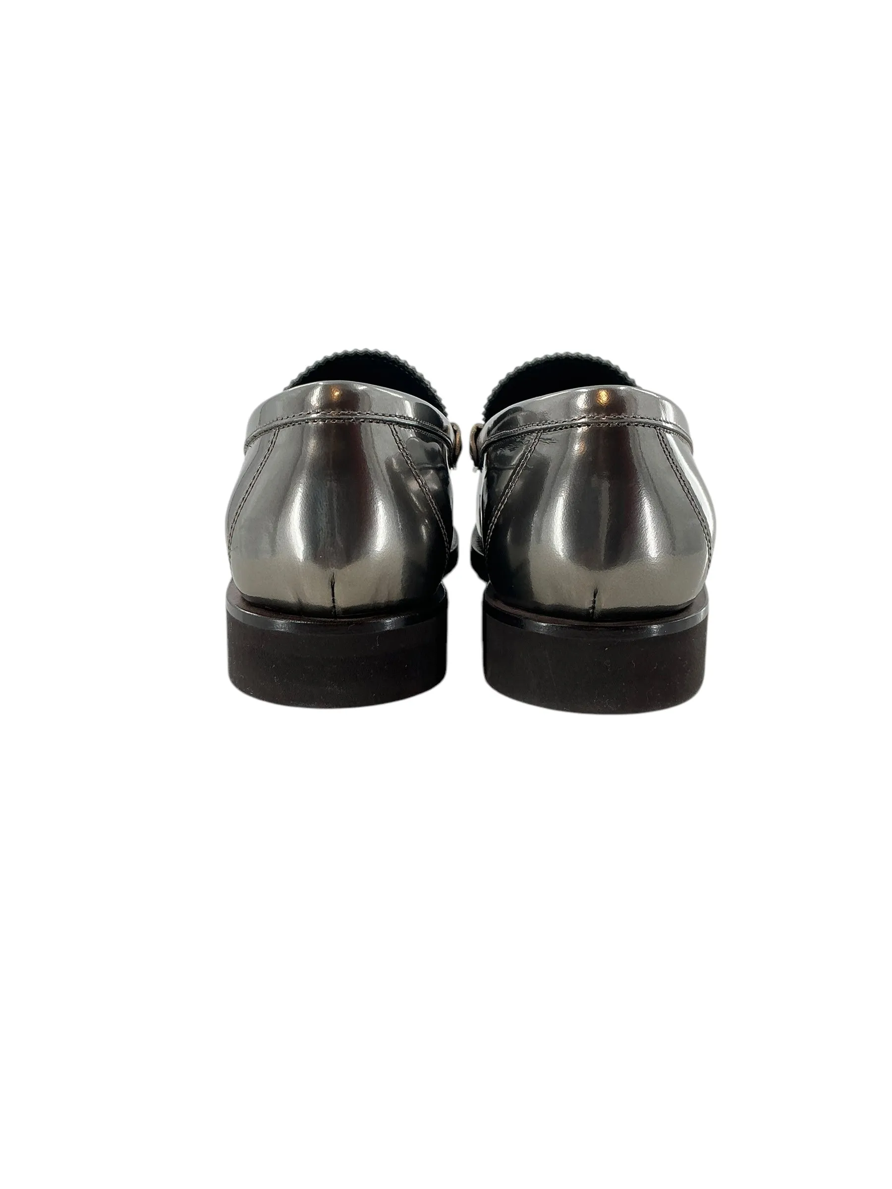 Brunello Cucinelli Metallic Monili Penny Loafers