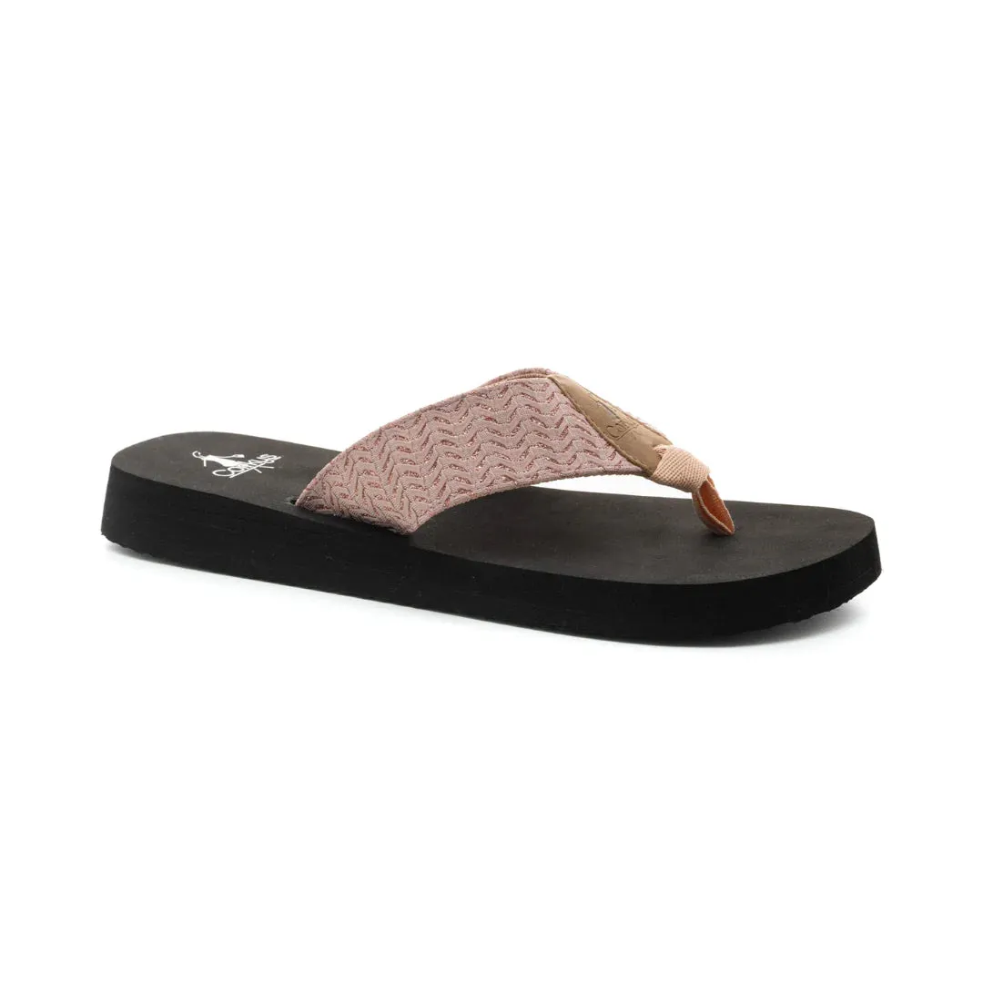 Corkys Women's Lakeside Flip Flop - Blush 20-8265