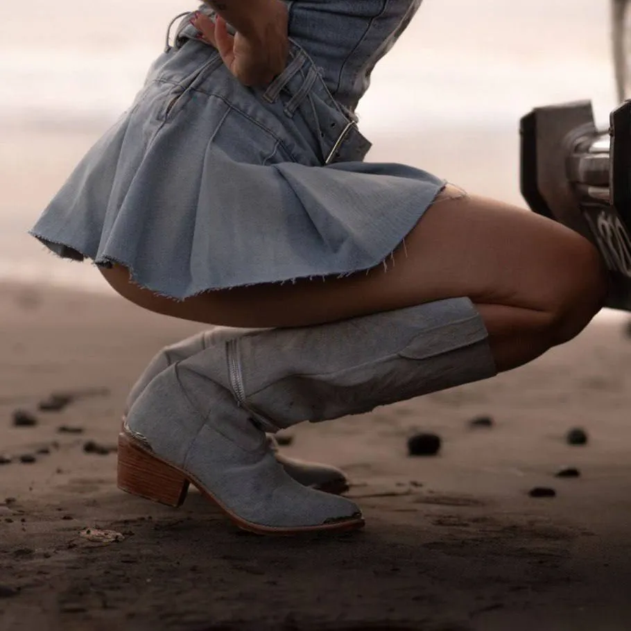 Cowboy boots a trail of stars