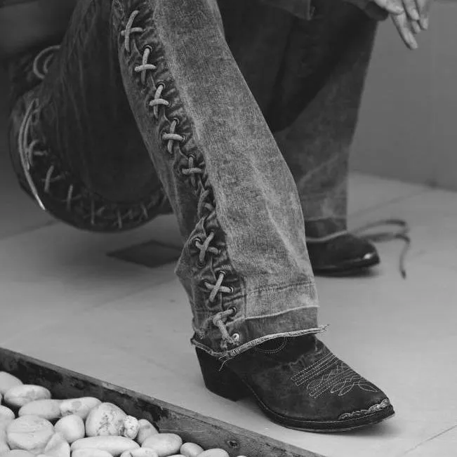Cowboy boots a trail of stars
