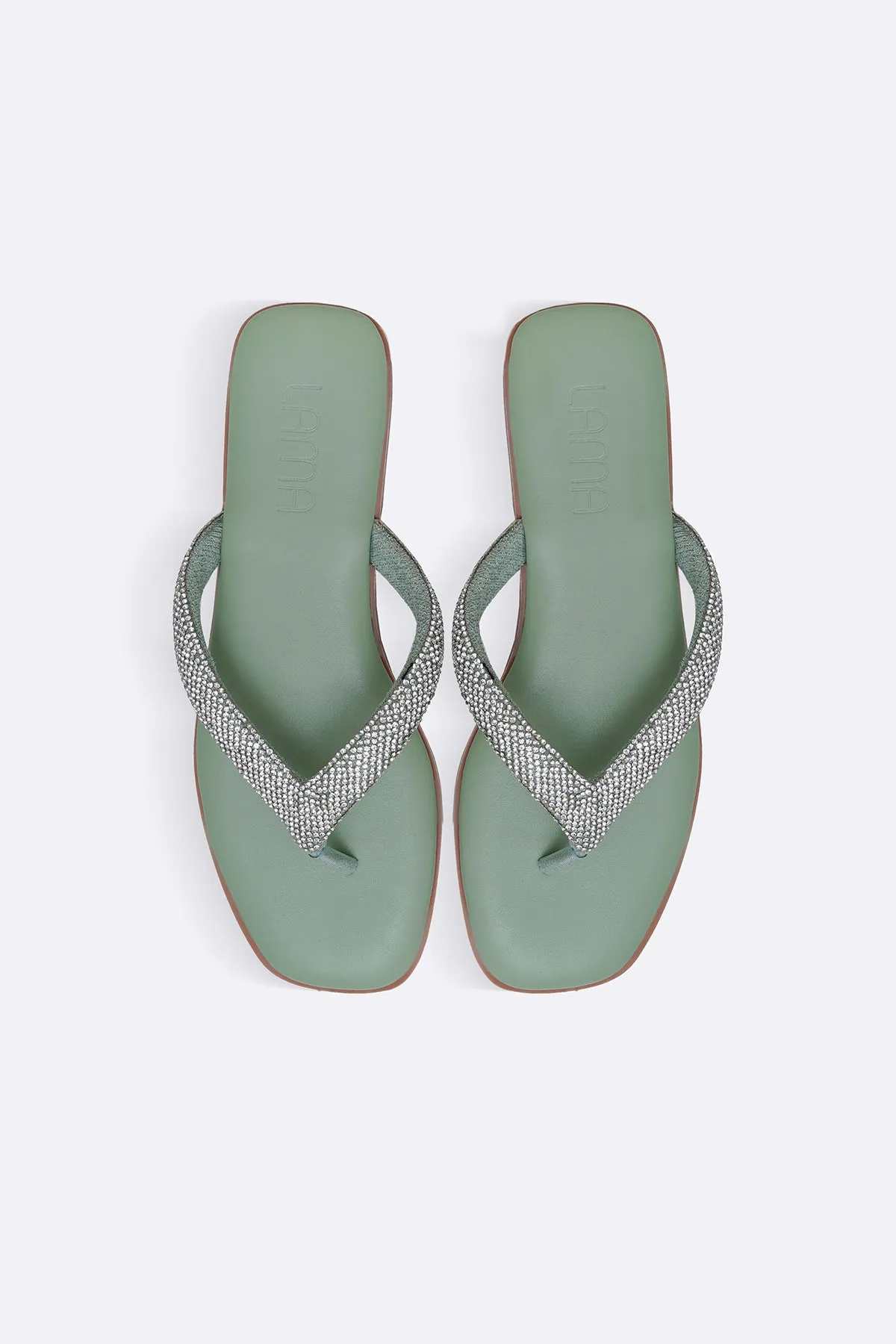 CRYSTAL FLIP FLOPS