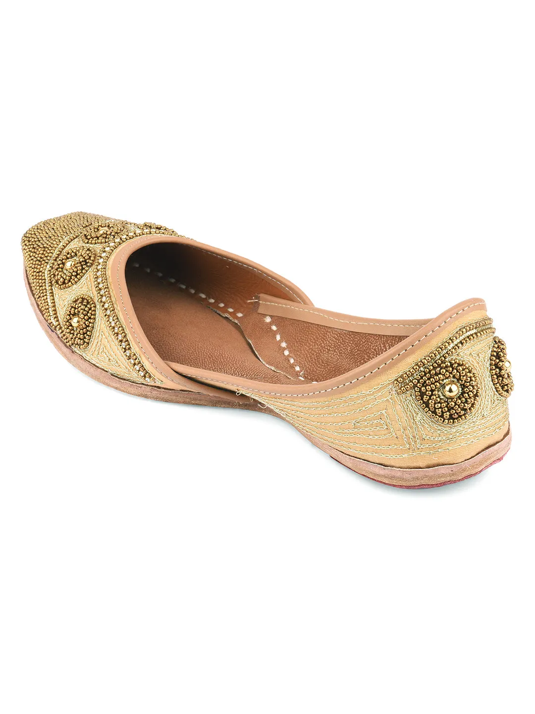 DESI COLOUR Women Multi Ethnic Mojaris Flats