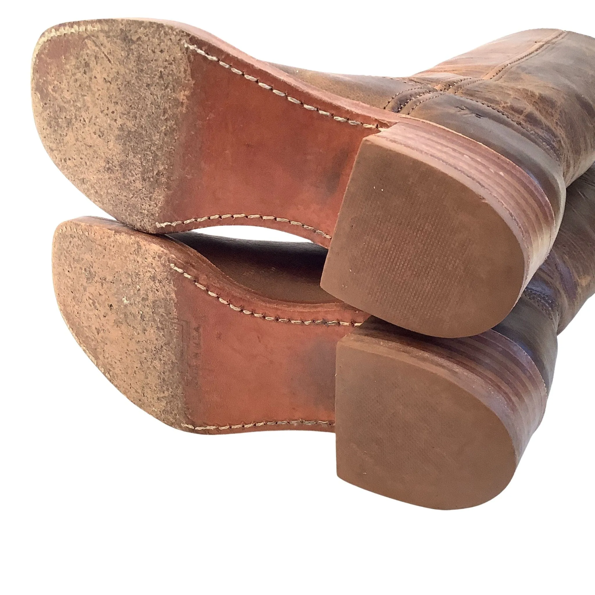 Frye Brown Campus Boots