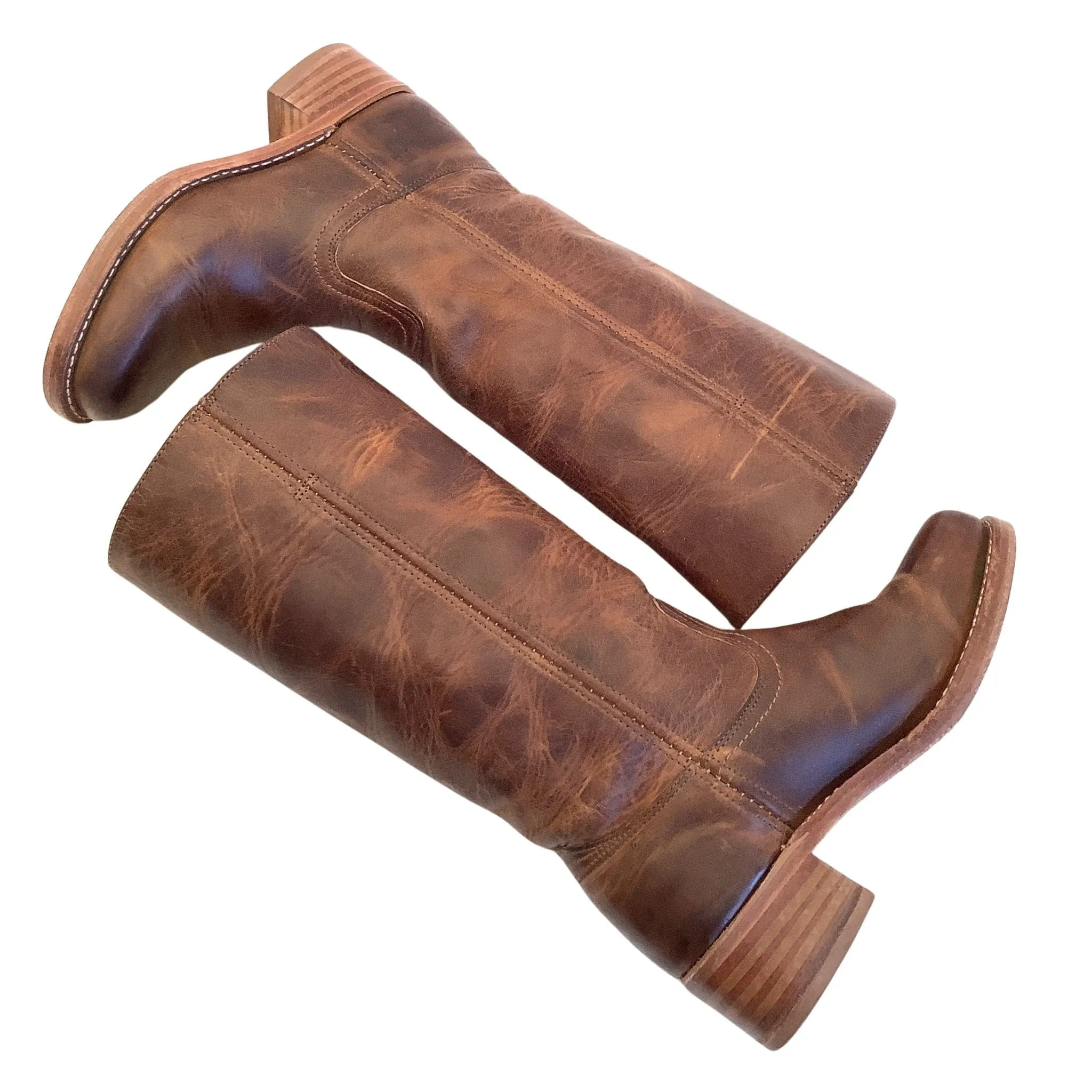 Frye Brown Campus Boots