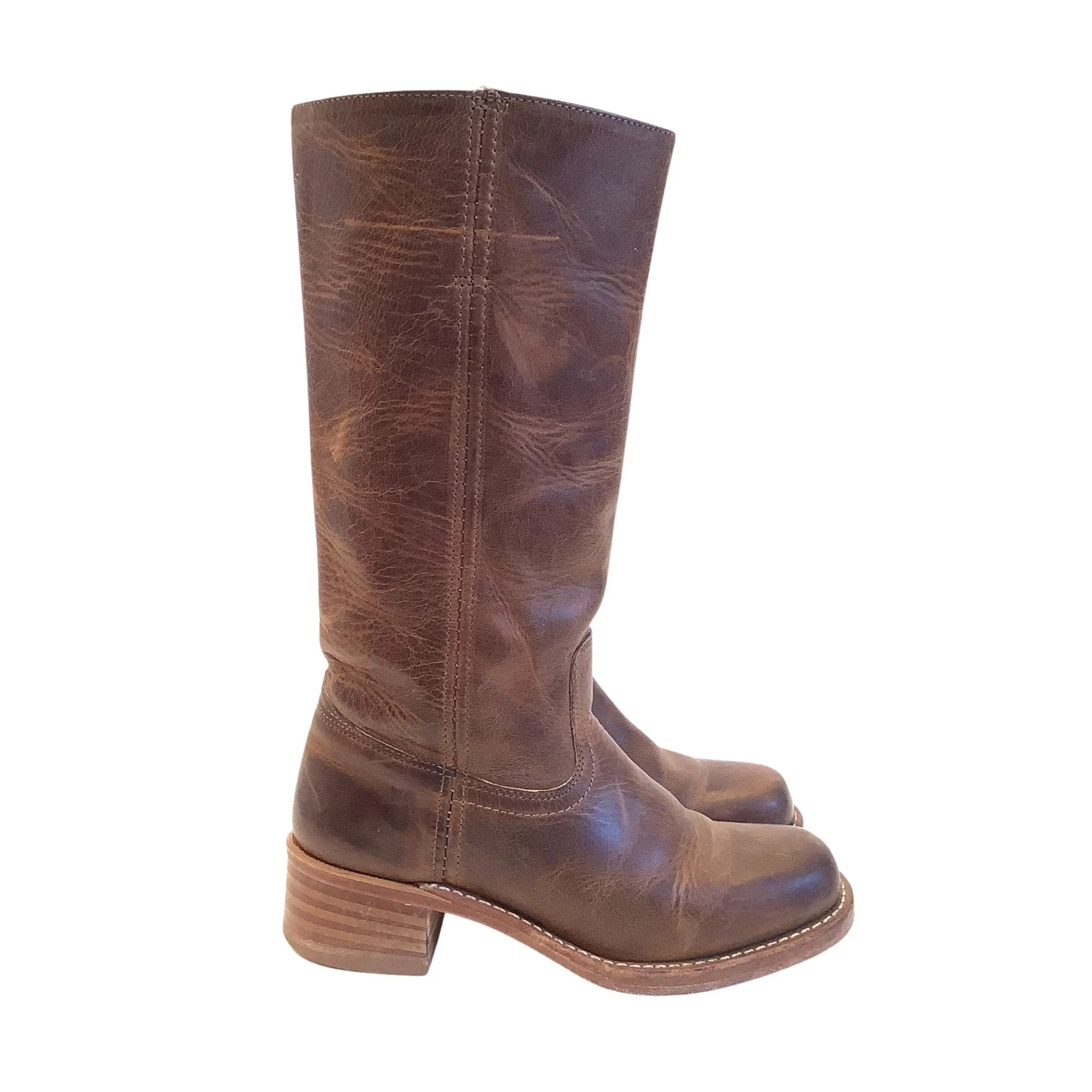 Frye Brown Campus Boots