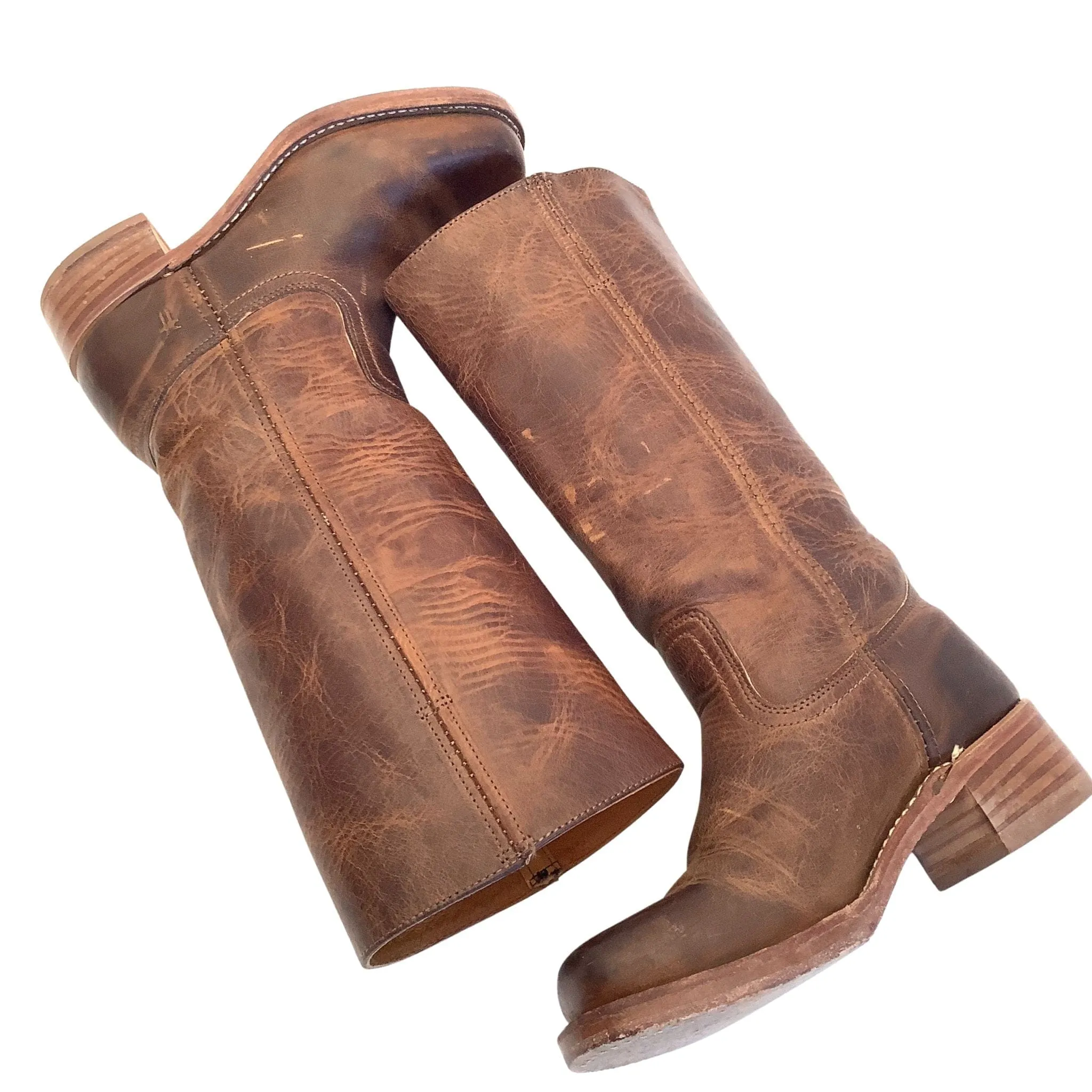Frye Brown Campus Boots