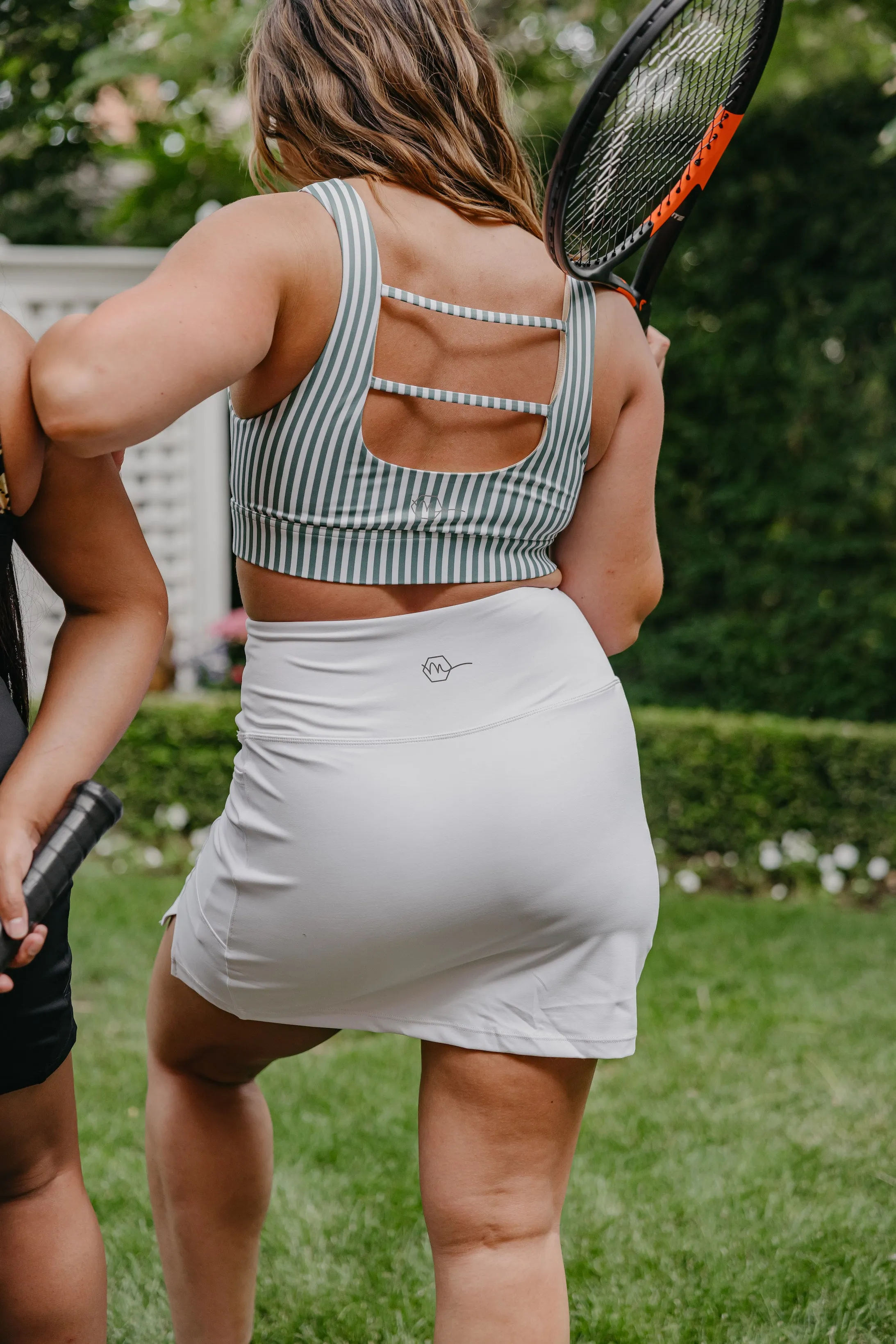 High Rise Active Skirt - White