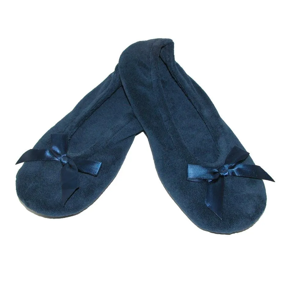Isotoner Women's Terry Classic Ballerina Slippers (Pack of 2)