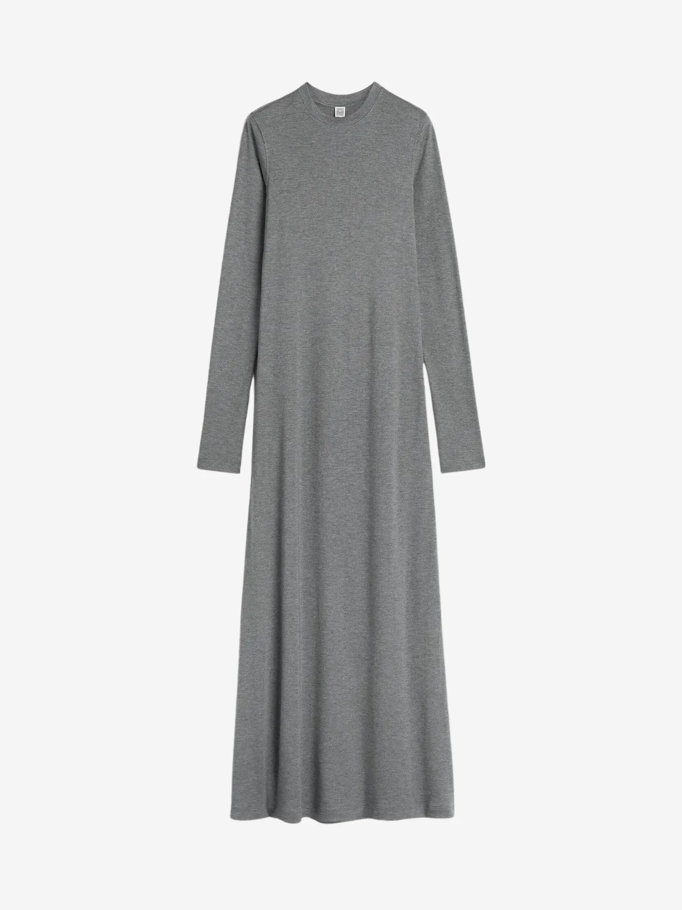 Long Sleeve Jersey Dress - Grey Melange