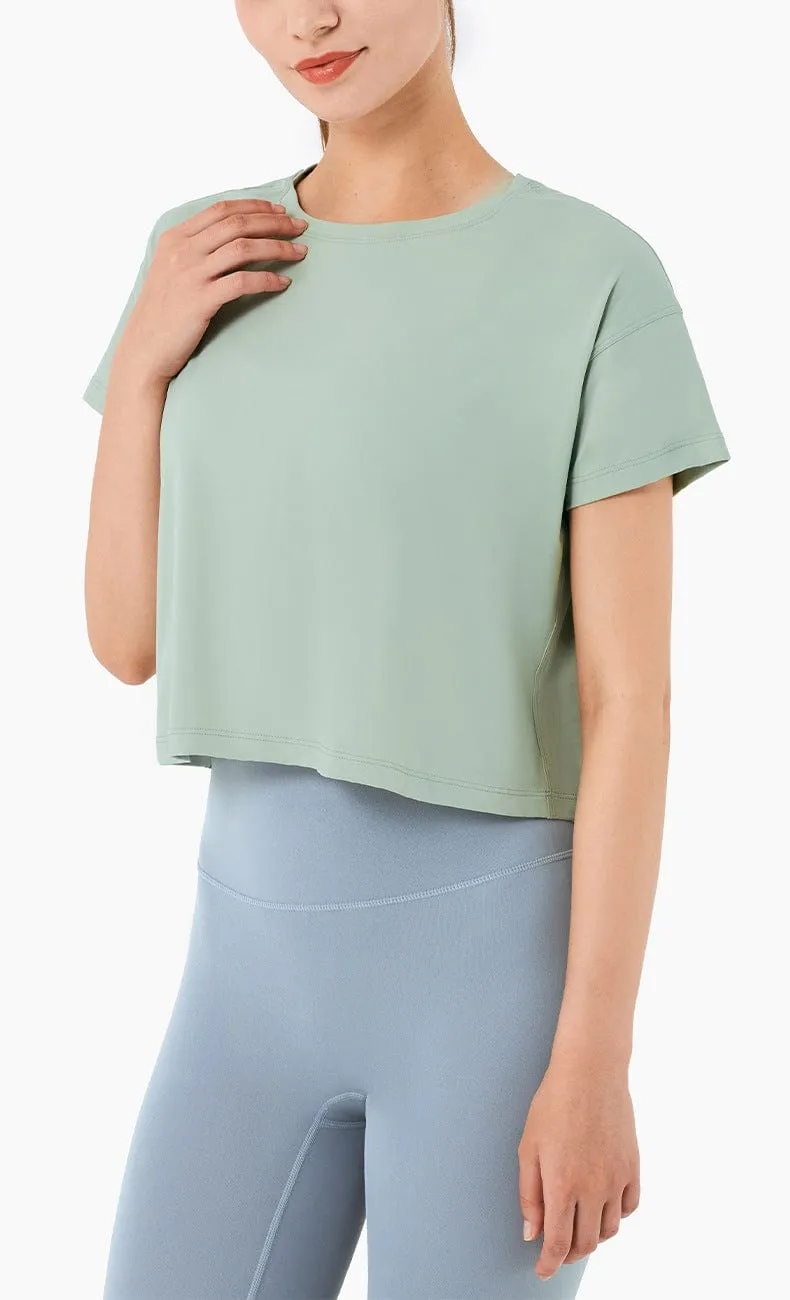 Loose Fit Cropped Shirt