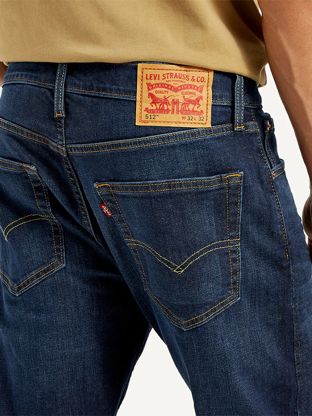 Men's 512 Slim Tapered Fit Dark-Blue Jeans