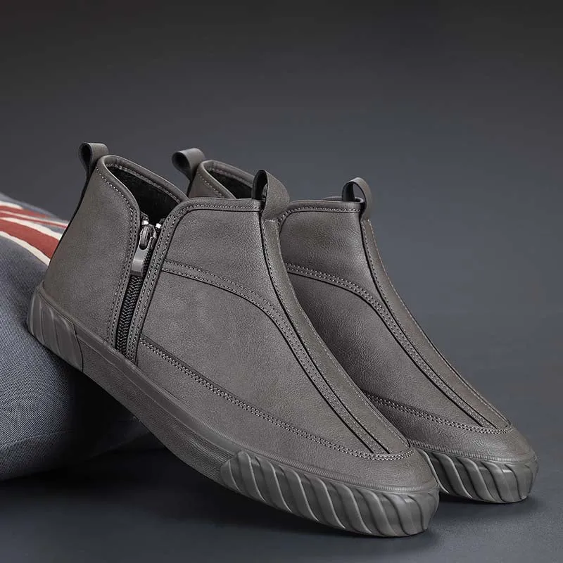Men's Leather Fashion Sneakers