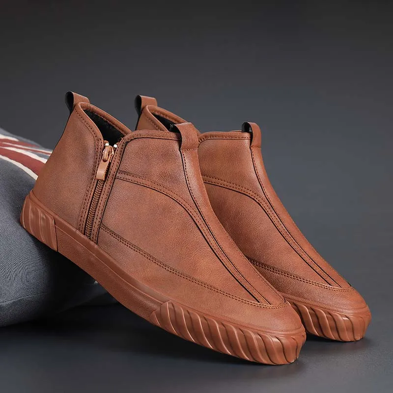 Men's Leather Fashion Sneakers
