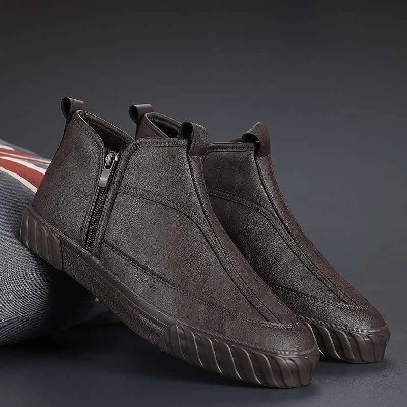 Men's Leather Fashion Sneakers