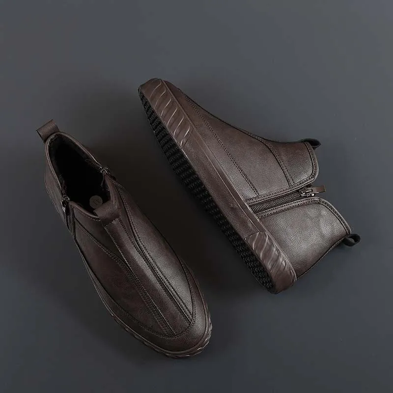 Men's Leather Fashion Sneakers