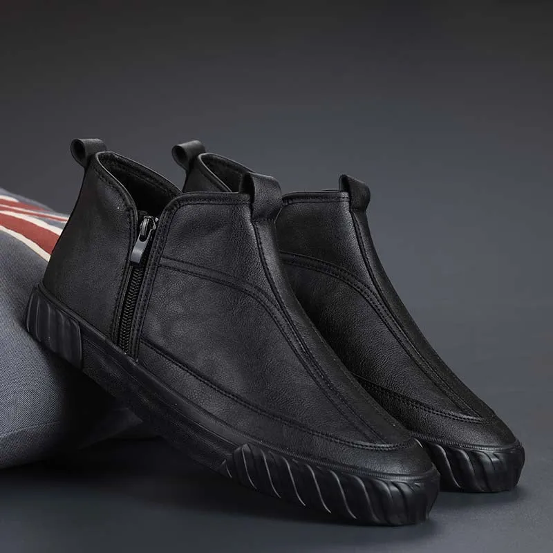 Men's Leather Fashion Sneakers