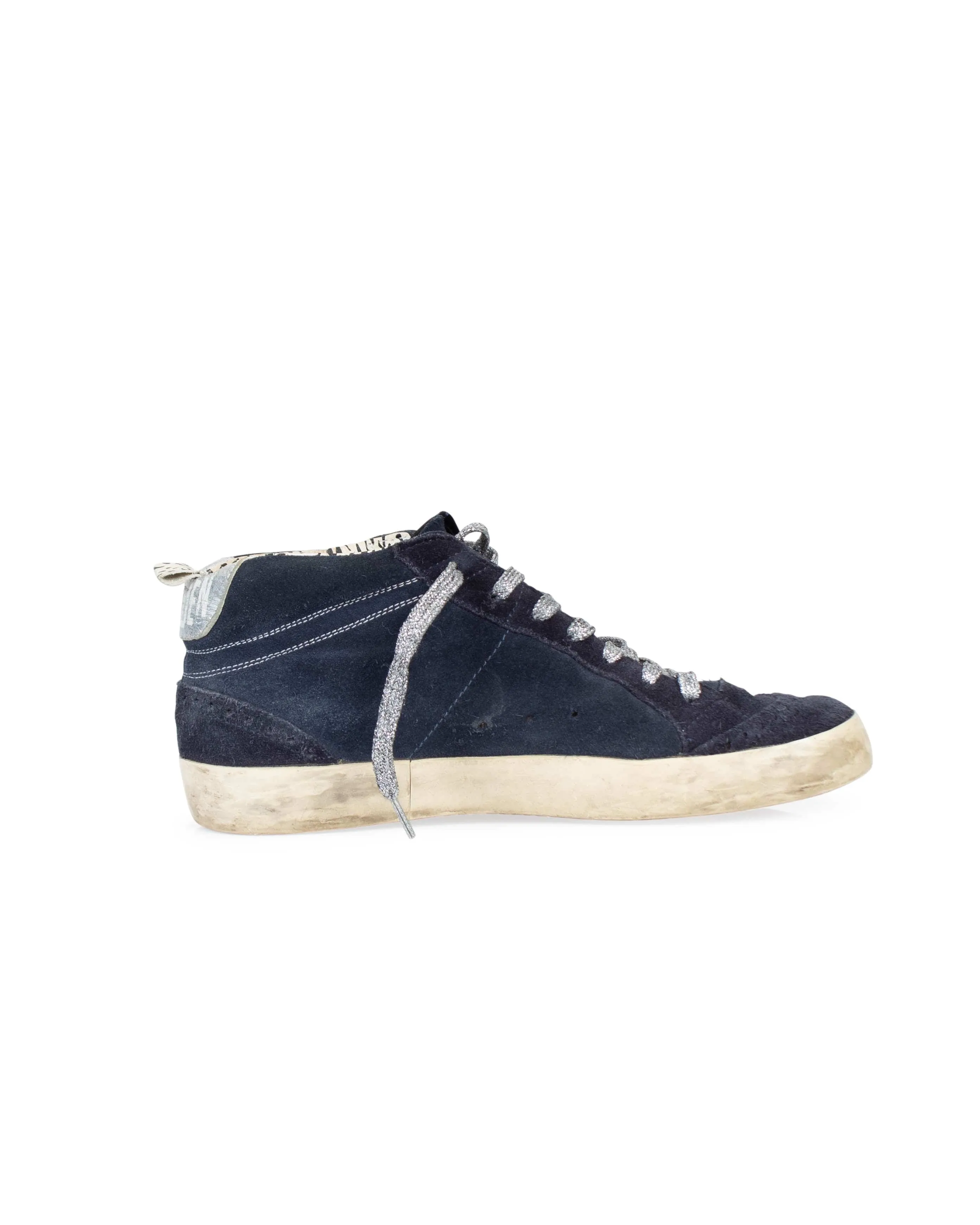 Navy "Midstar" Sneakers