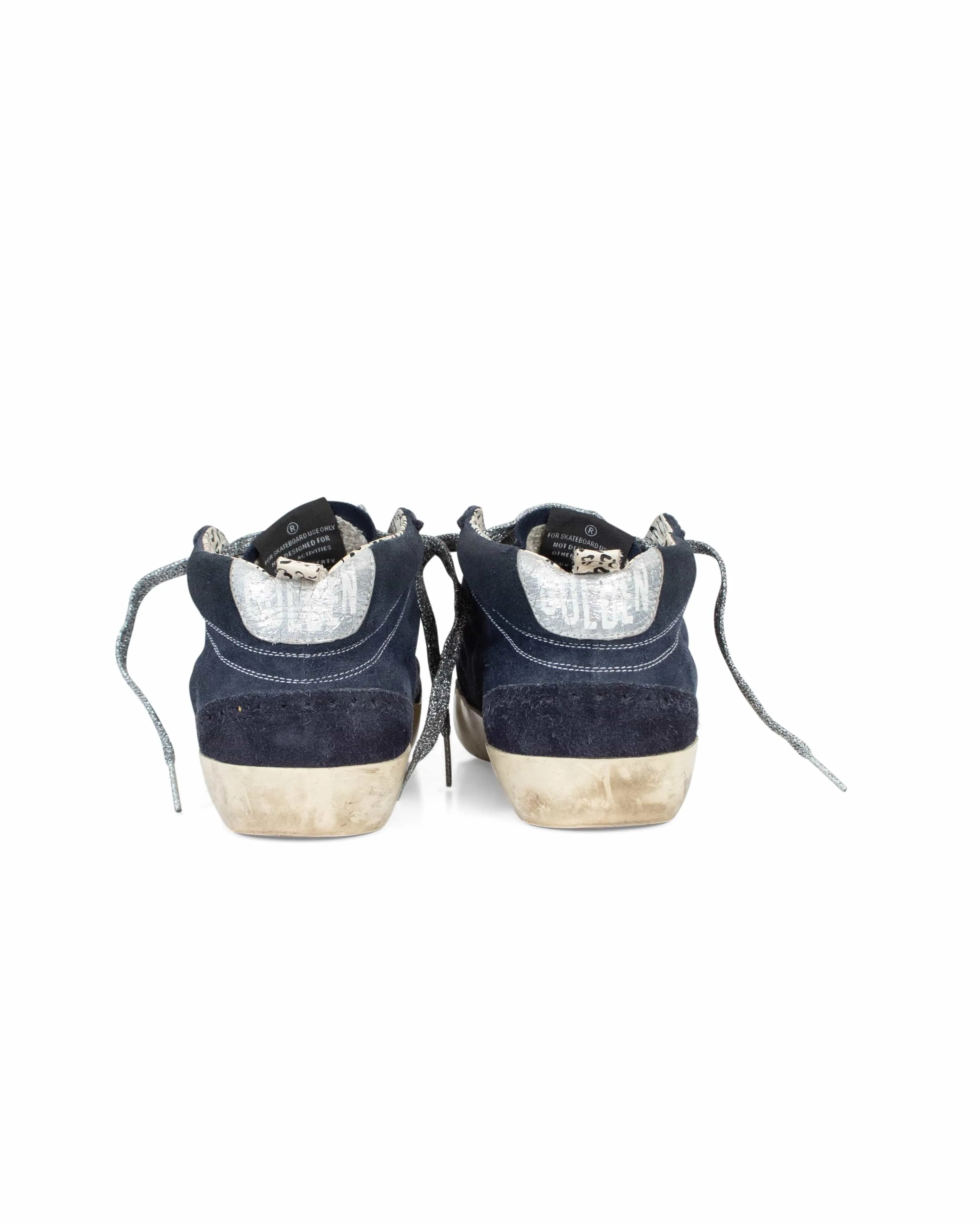 Navy "Midstar" Sneakers