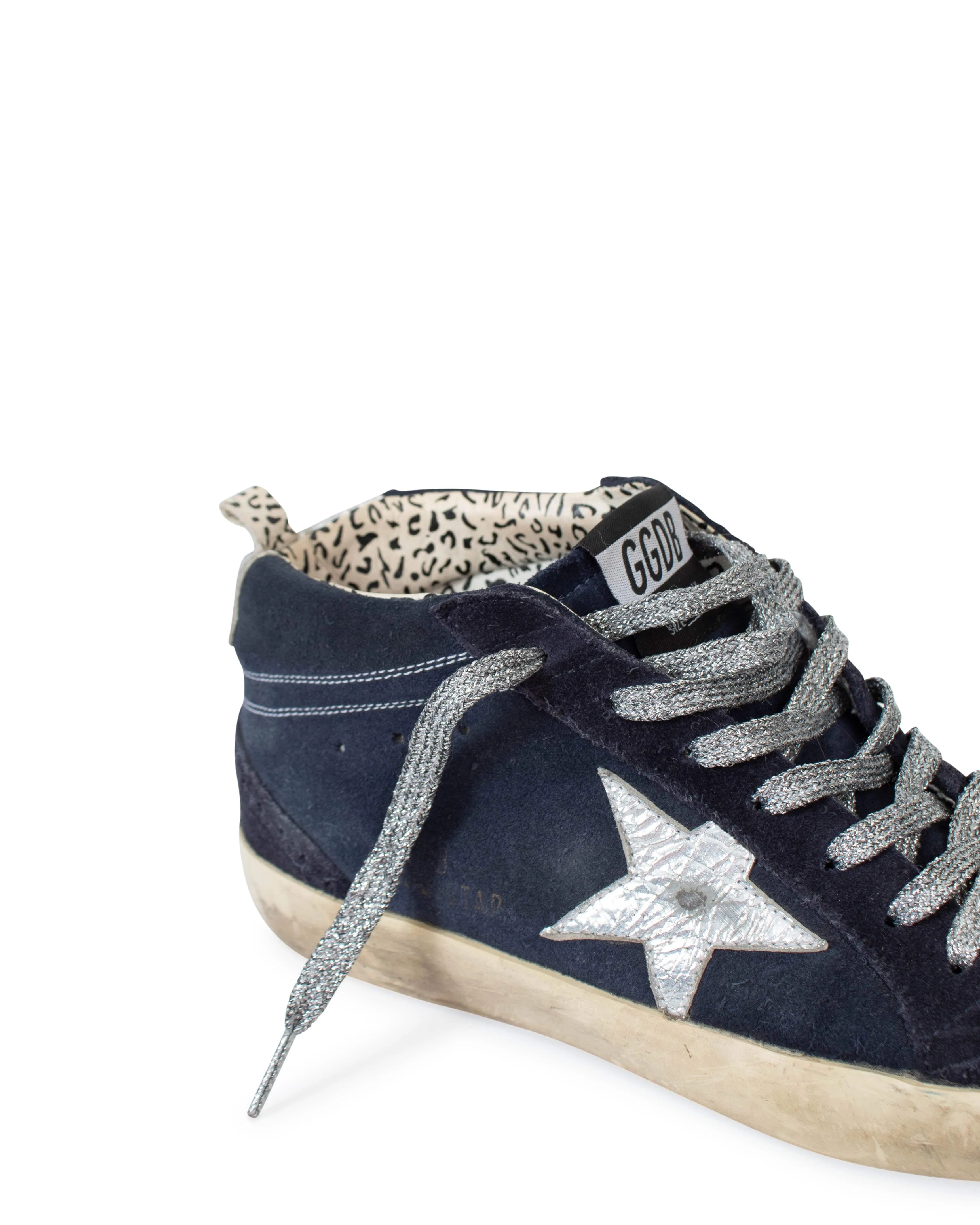 Navy "Midstar" Sneakers