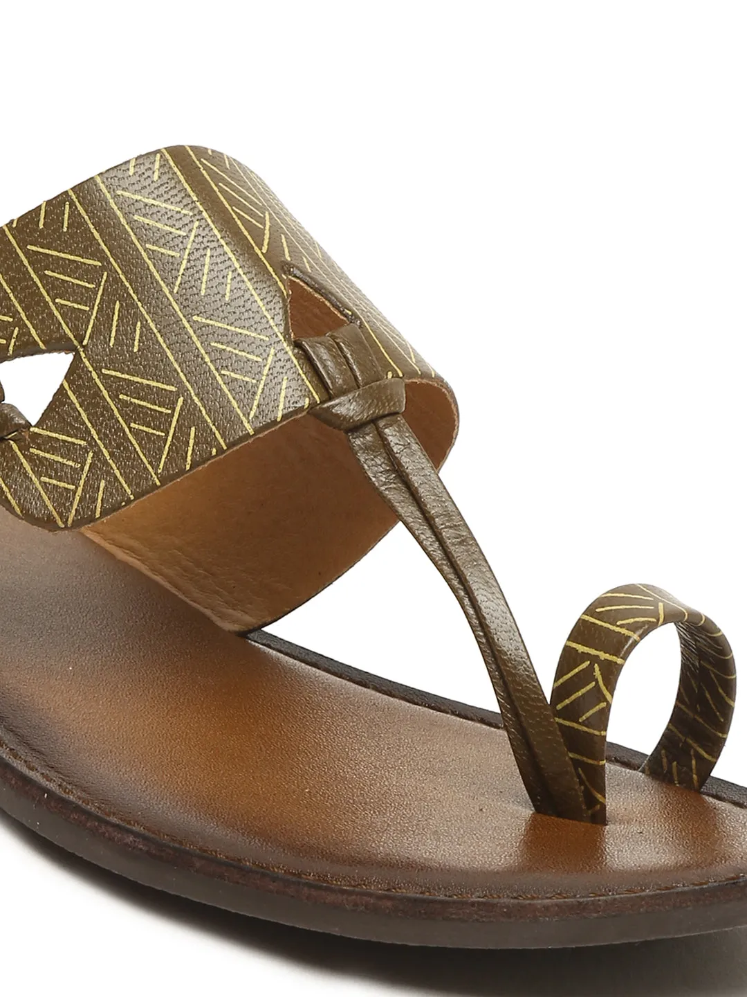 Pelle Albero Green Slipper For Women