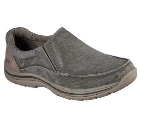 Skechers MEN RELAXED FIT EXPECTED - AVILLO-64109 Extra Wide Fit KHAKI