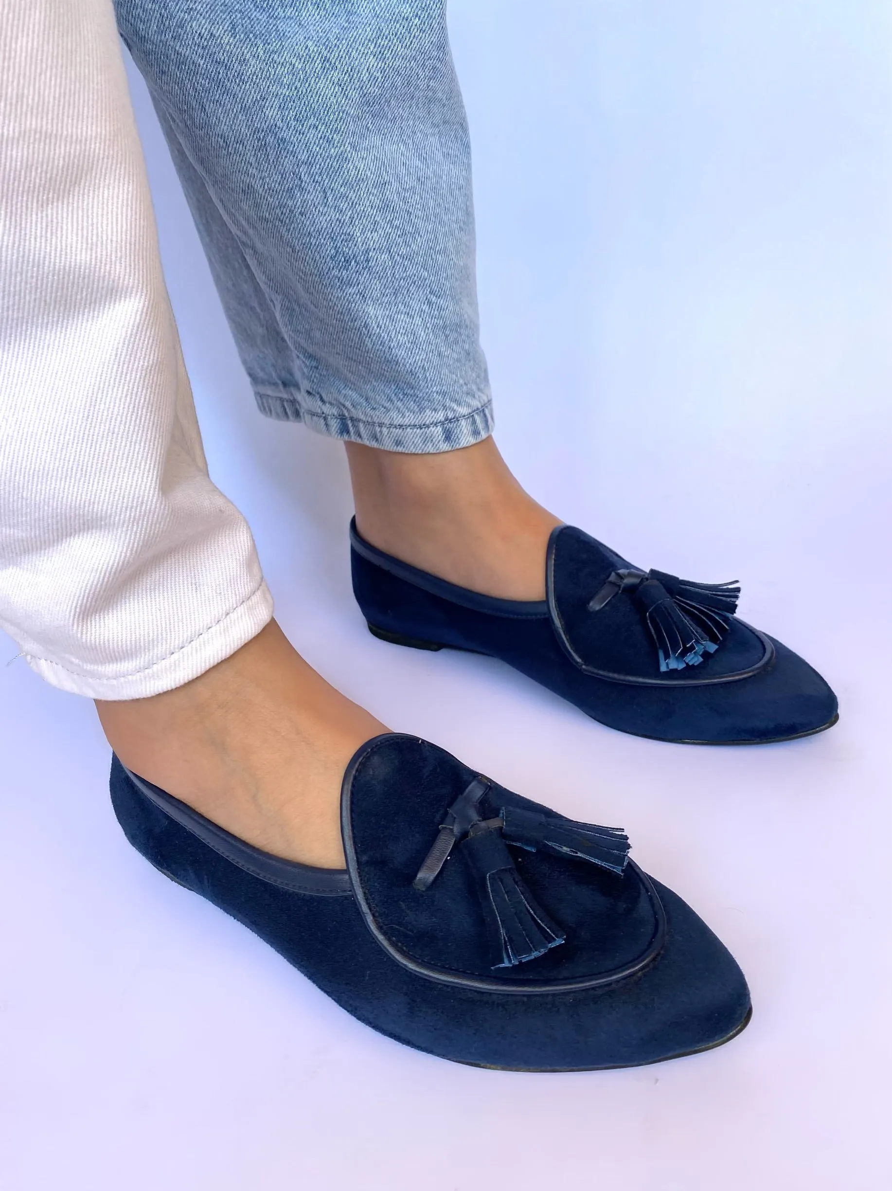 Slip-on Tasseled Flats