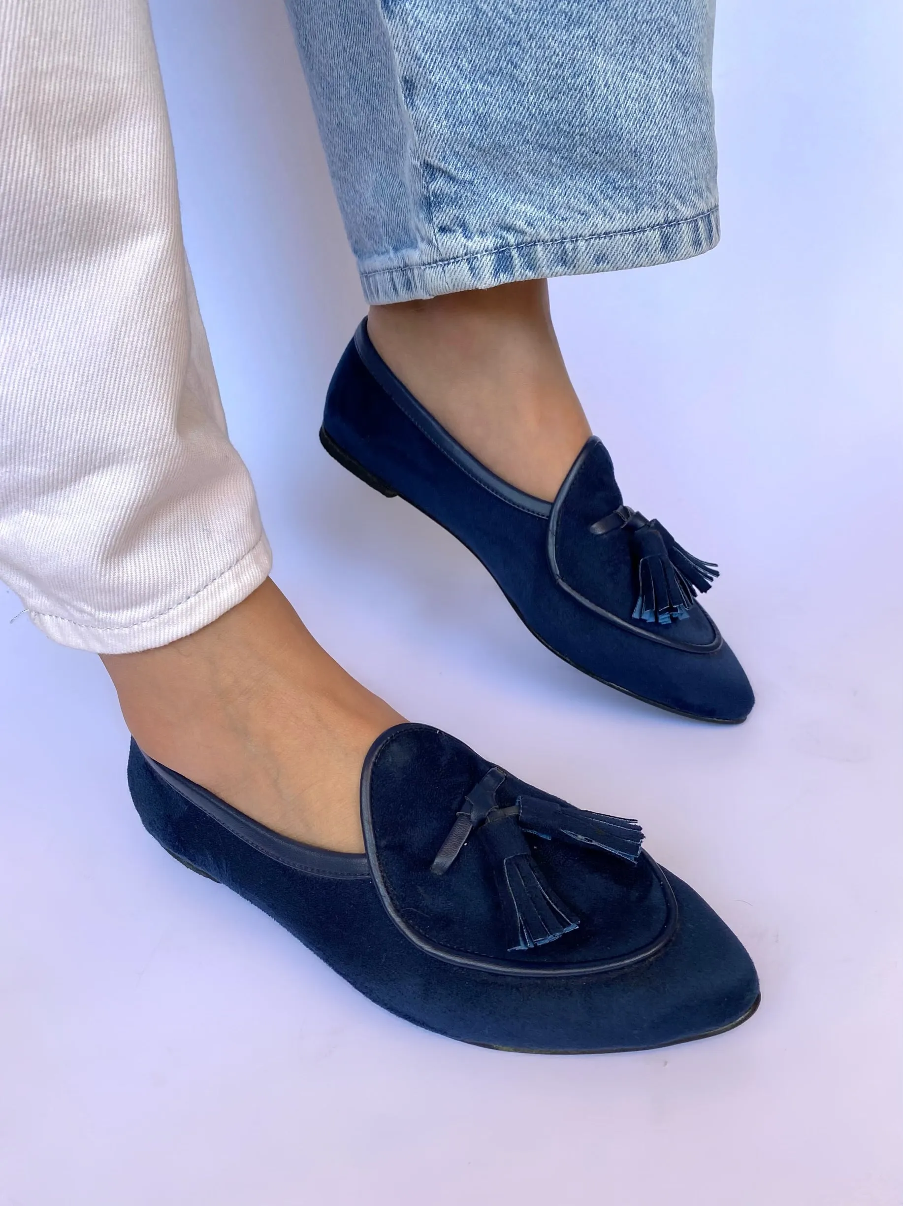 Slip-on Tasseled Flats