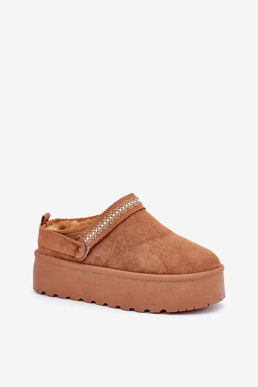 Stylish strap at the back snow boots