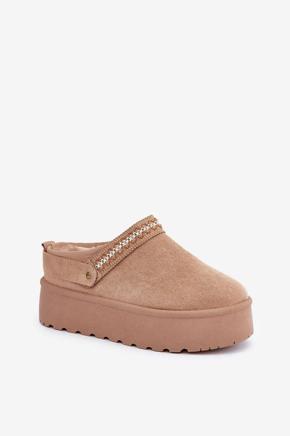 Stylish strap at the back snow boots