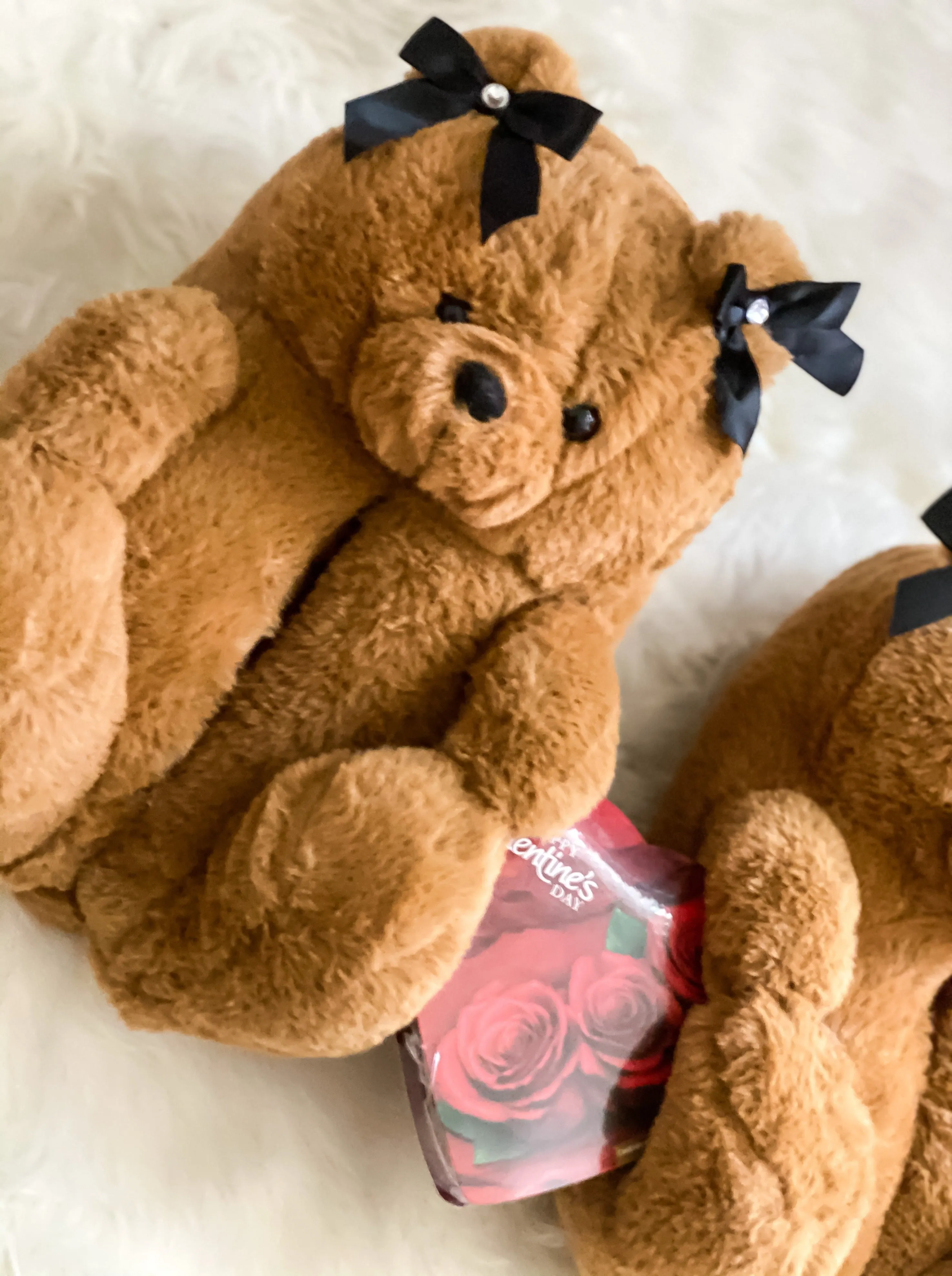 Teddy Faux- Fur Plush Slippers