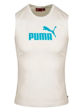 Womens Puma White Logo Vest