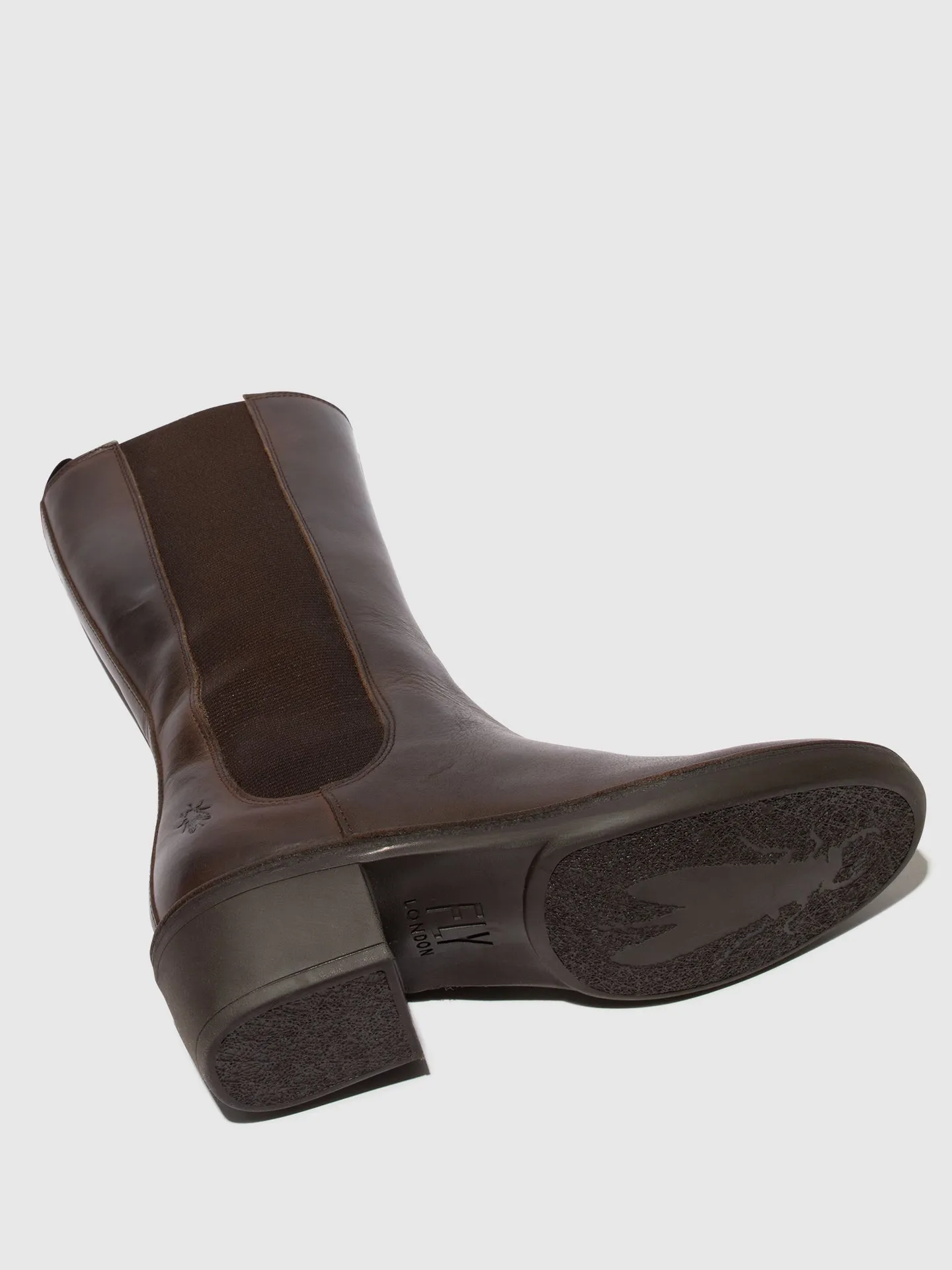 Zip Up Boots MADA081FLY DK. BROWN