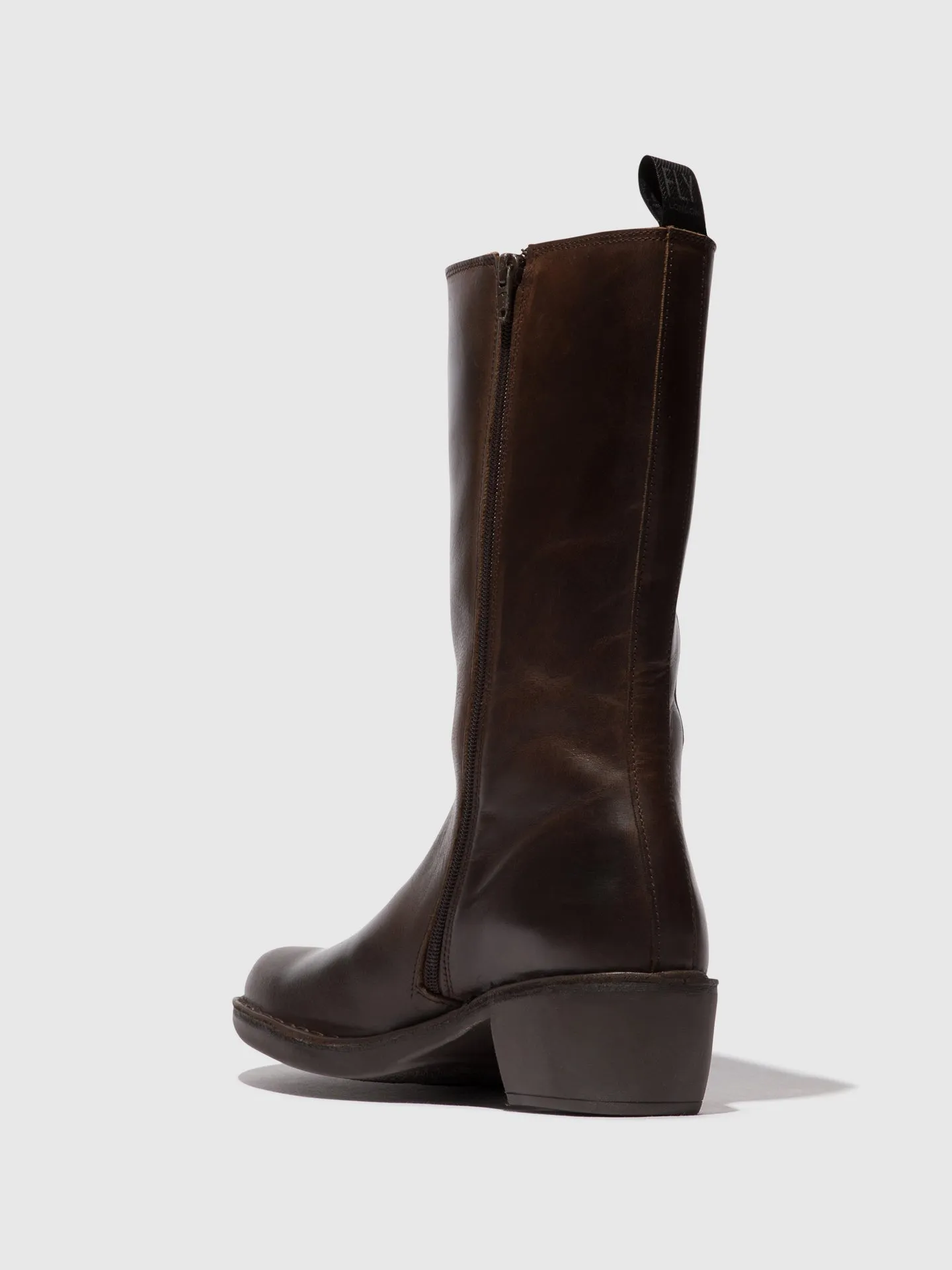 Zip Up Boots MADA081FLY DK. BROWN